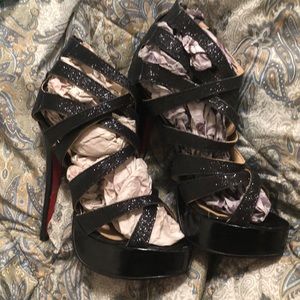 Glitter heel size 36